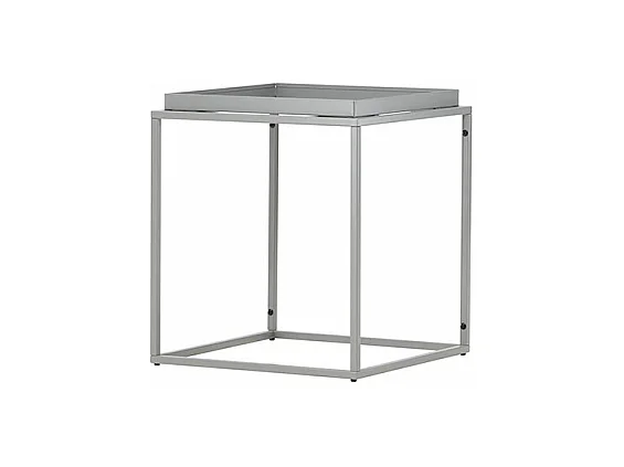 Table d'Appoint en Métal "Porto Alegre" 51cm Gris Foncé