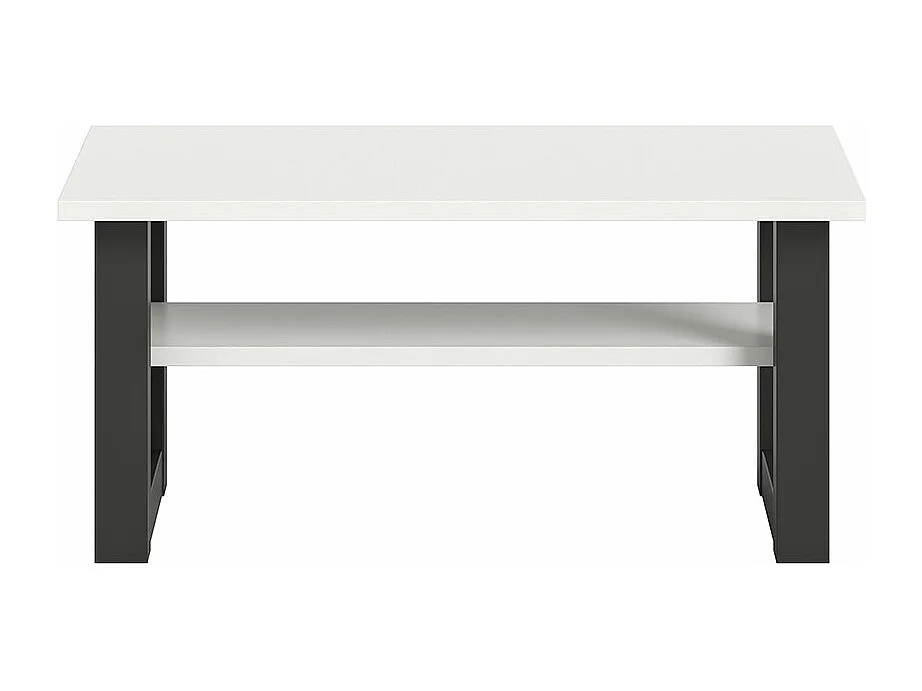 Tavolino Seattle 90x50cm 1 ripiano bianco.