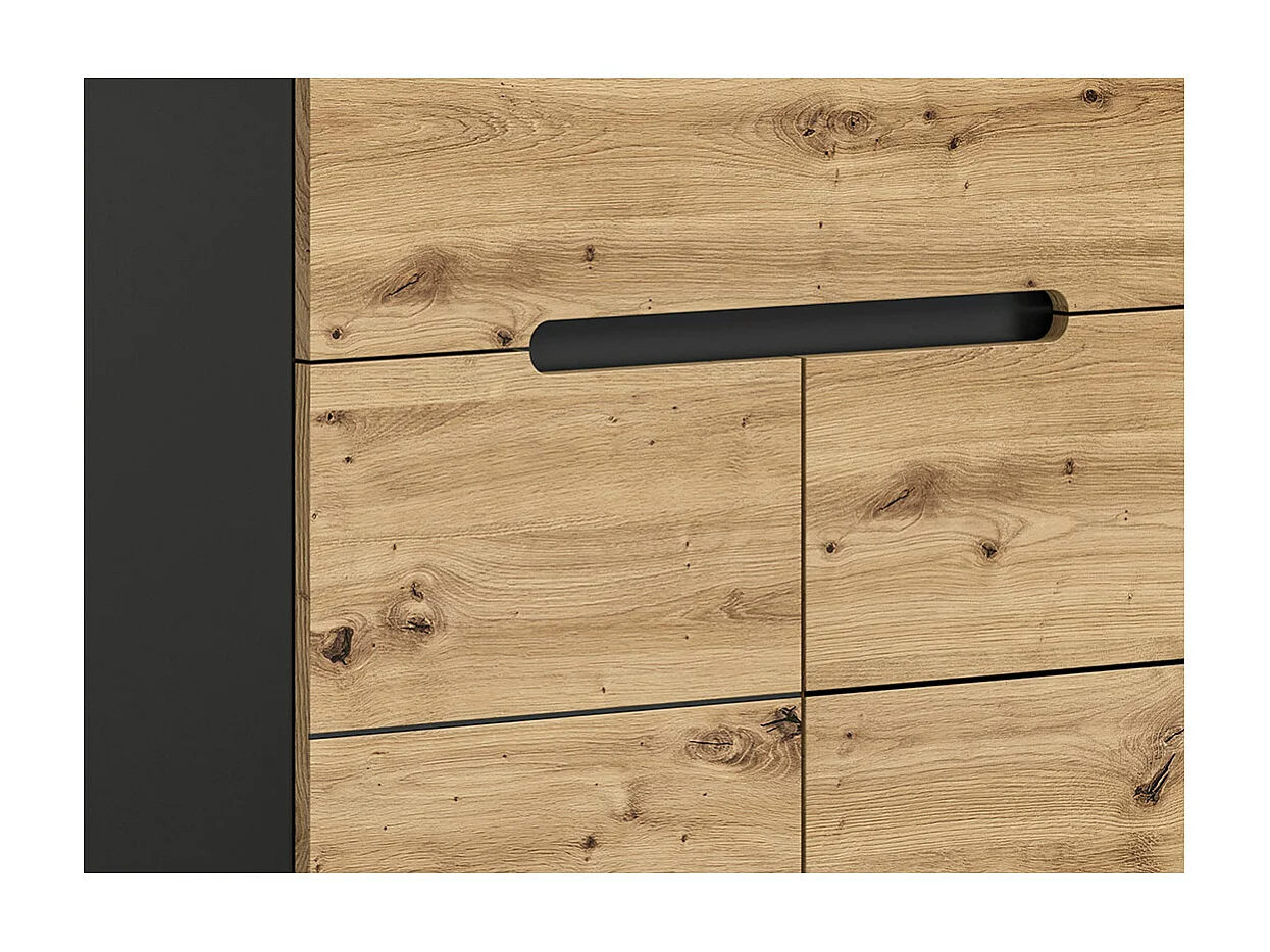 Canu meuble à chaussures 1 tiroir 2 portes chêne décor.