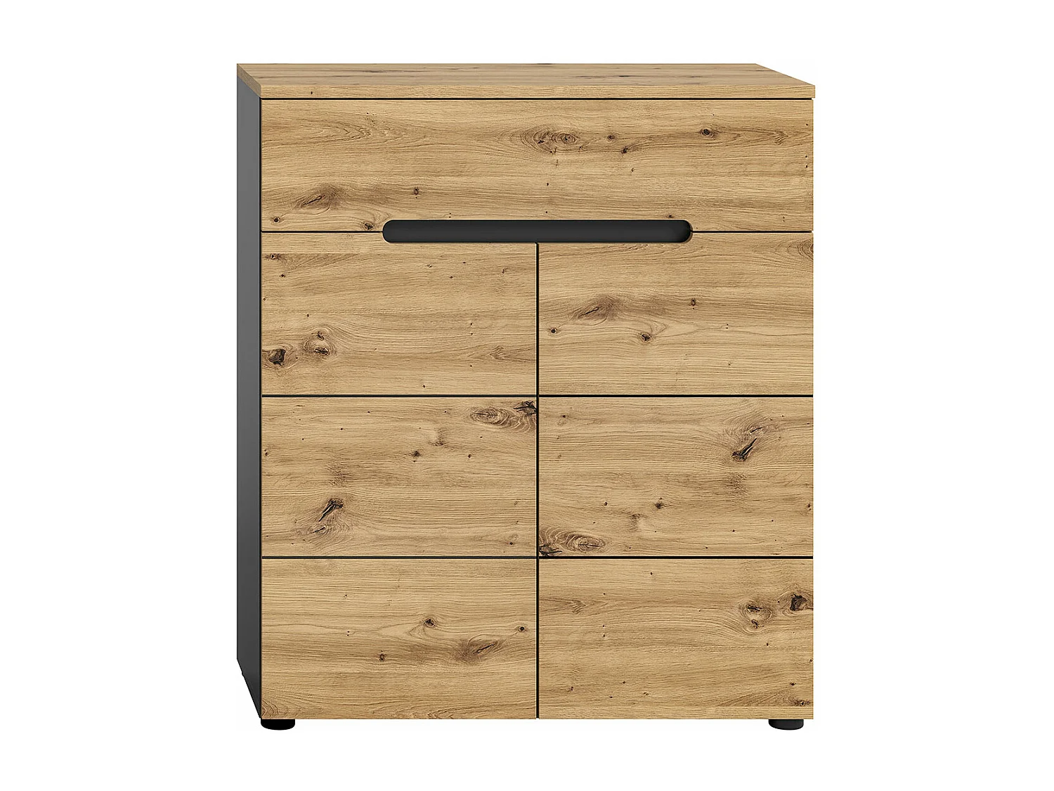 Canu schoenenkast 1 lade 2 deuren eiken decor.