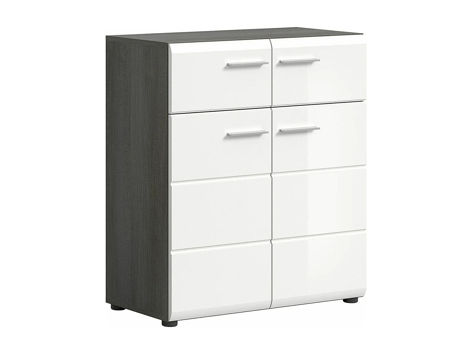 Salsa schoenenkast 2 laden 2 deuren wit hoogglans.