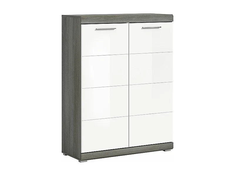 Scout Schuhschrank 2 Türen weiß Hochglanz.