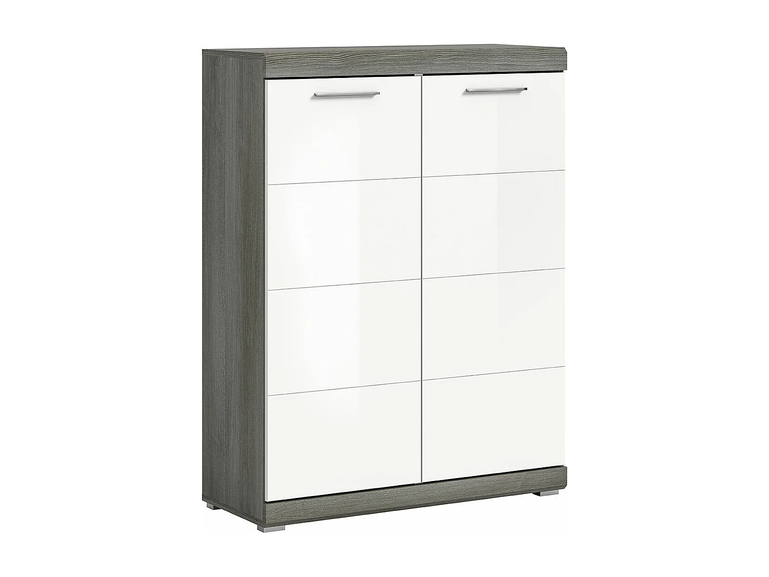 Scout Schuhschrank 2 Türen weiß Hochglanz.