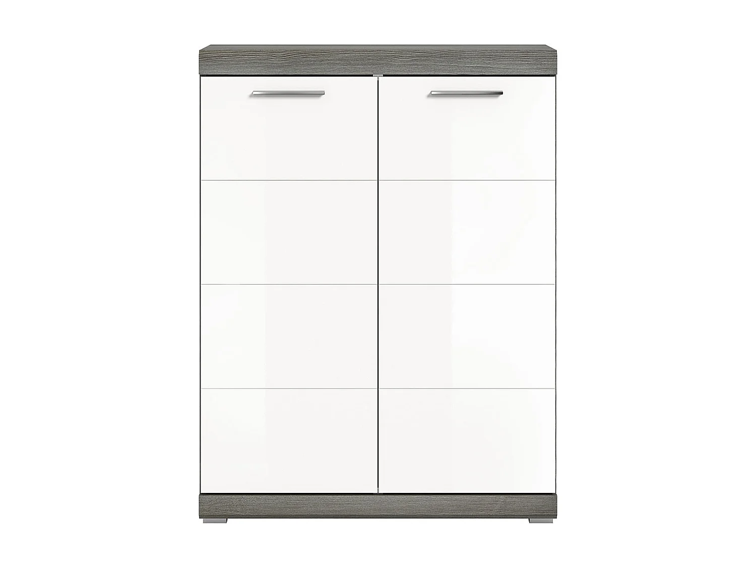 Scout Schuhschrank 2 Türen weiß Hochglanz.