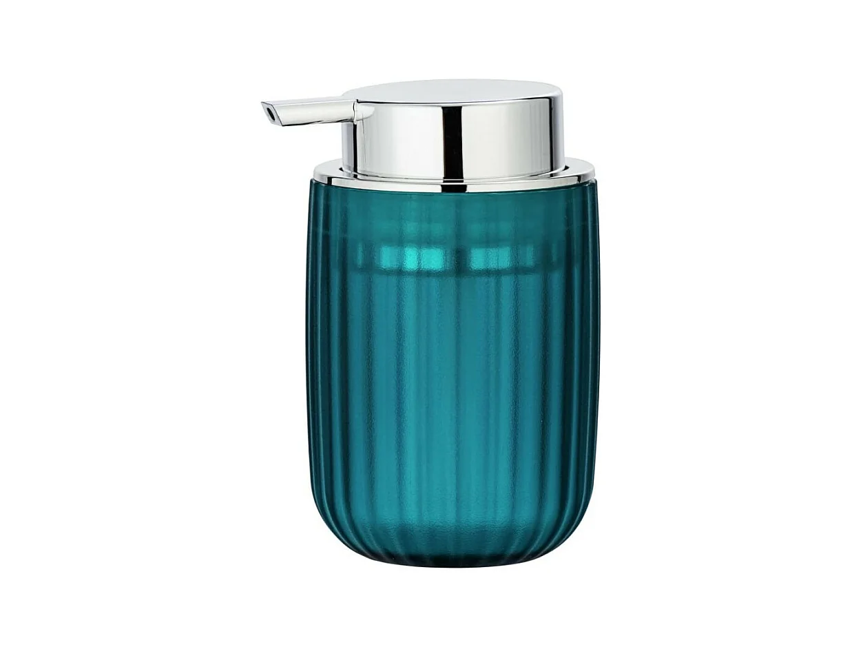 Distributeur de savon liquide "Agropoli" structuré effet marin - Bleu 250 ml