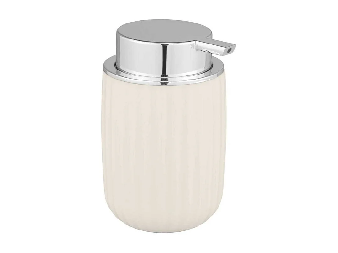 Distribuidor de sabão "Agropoli" branco creme 250 ml - Design original e prático em plástico sem BPA