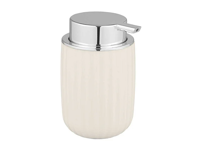 Distribuidor de sabão "Agropoli" branco creme 250 ml - Design original e prático em plástico sem BPA