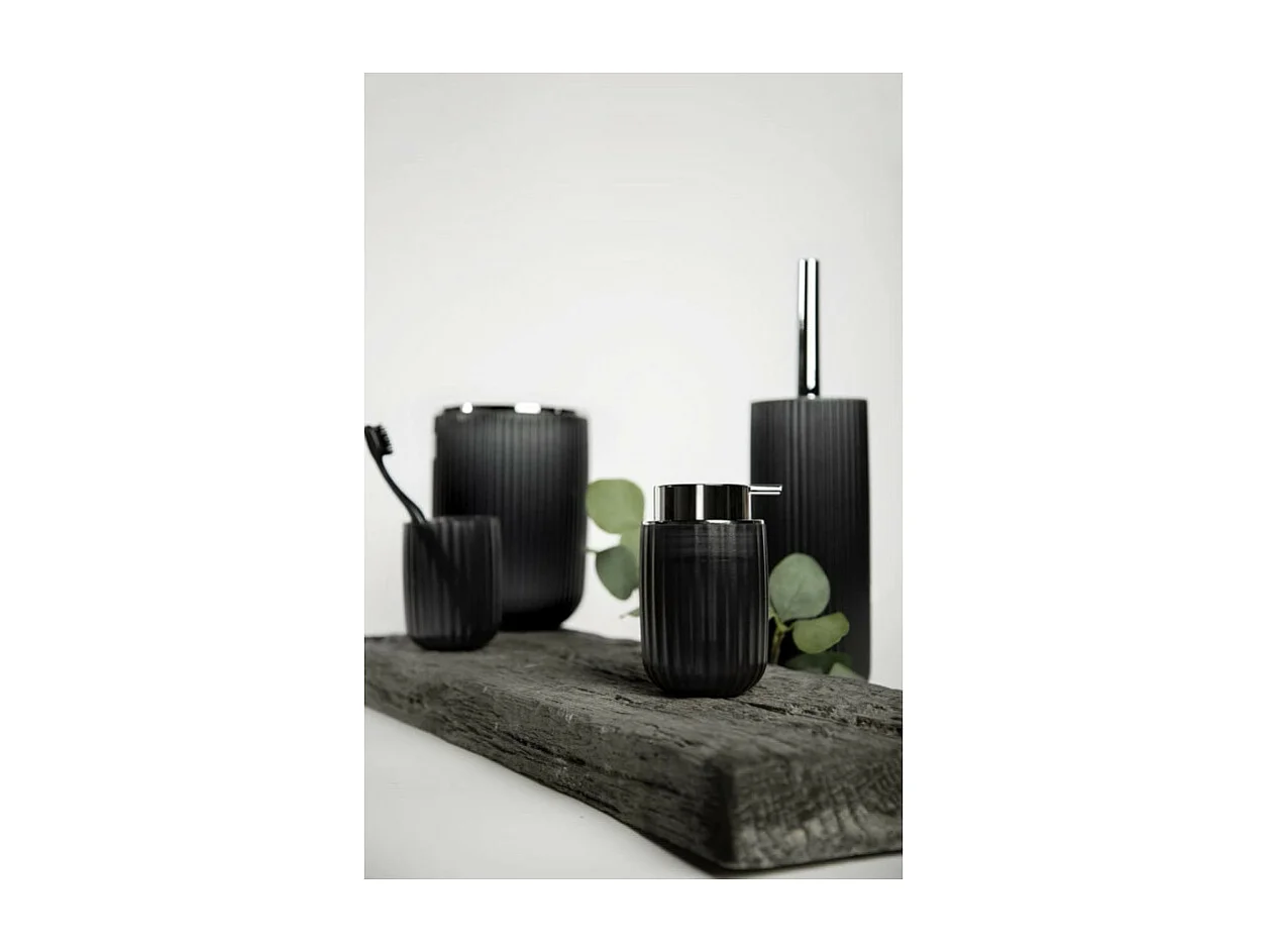 Agropoli vloeibare zeepdispenser met gestructureerd effect - Donkergrijs - 250 ml