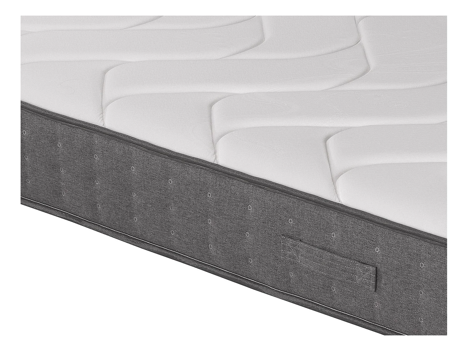Taschenfederkernmatratze - 140 x 200 cm - Auflage aus Memory Schaum - 5 Zonen - Stärke 23 cm - BABYLONE von YSMÉE