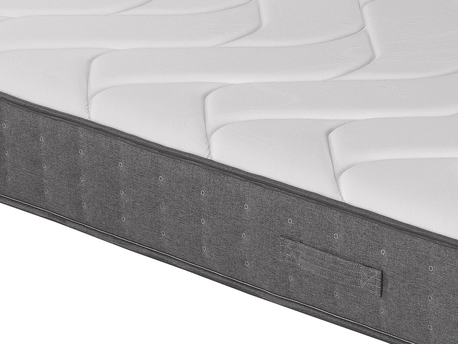 Taschenfederkernmatratze - 140 x 200 cm - Auflage aus Memory Schaum - 5 Zonen - Stärke 23 cm - BABYLONE von YSMÉE