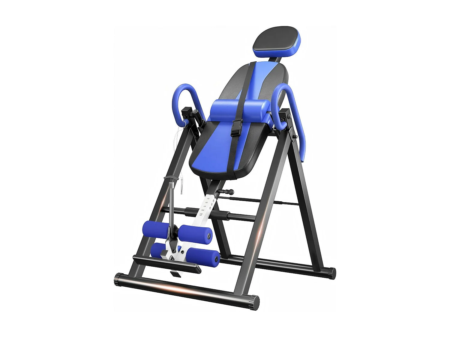 Table d'inversion de musculation pliable, entraîneur de gravité, charge max. 136 Kg, pour taille de l'utilisateur 150 à 195CM