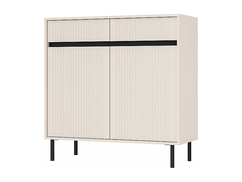 2-deurs dressoir met 2 lades – 100 cm – beige - OSAKA
