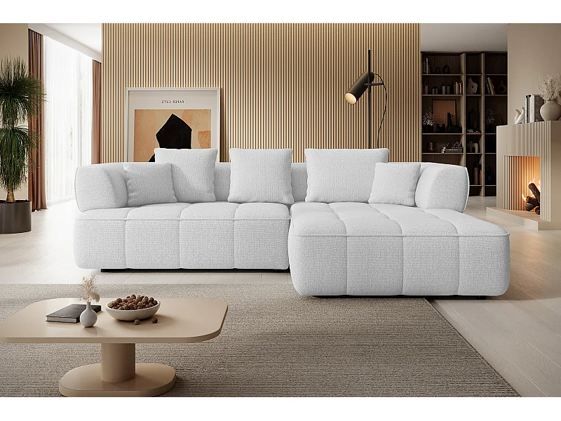 AULA, Avangarde Hoekbank 182x285cm Elektrische diepteverstelling | Links | Wit