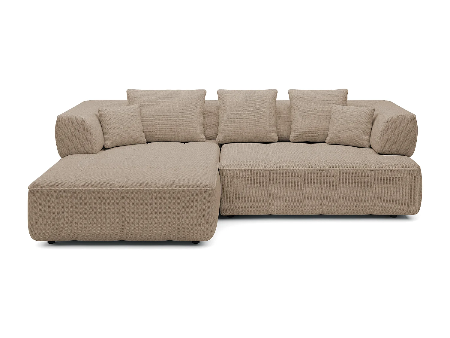 AULA, Avangarde Hoekbank 182x285cm Elektrische diepteverstelling | Rechts | Beige