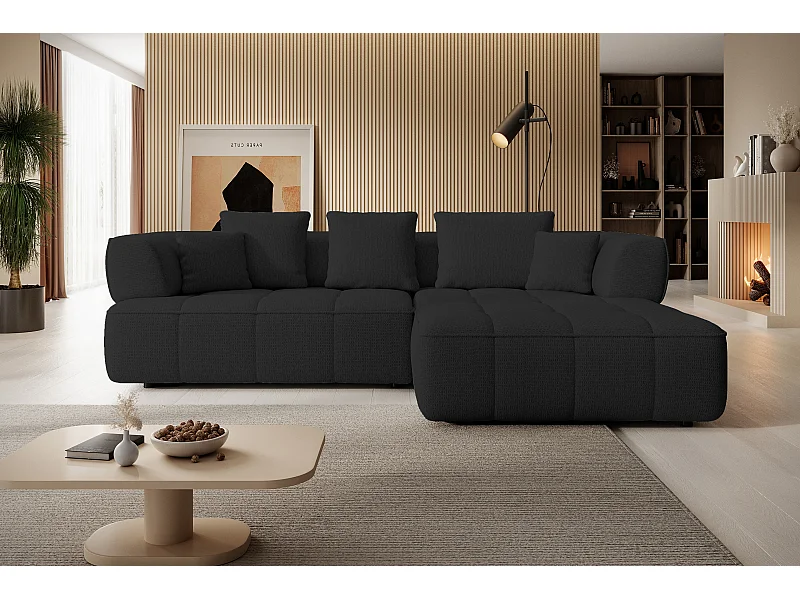 AULA, Avangarde Hoekbank 182x285cm Elektrische diepteverstelling | Links | Zwart