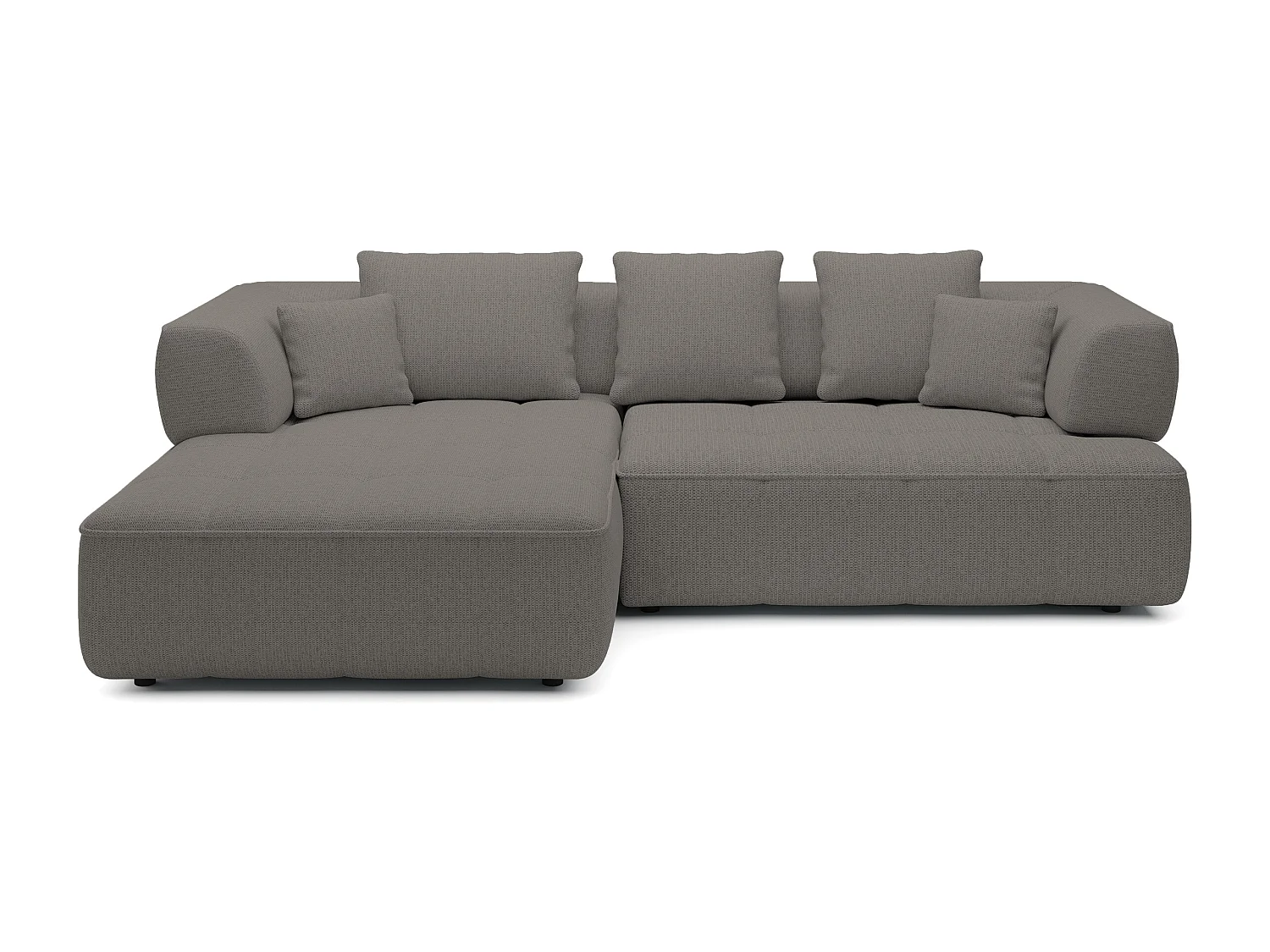 AULA, Avangarde Narożnik 182x285cm Elektryczna regulacja głębokości | Lewy | Grafitowy