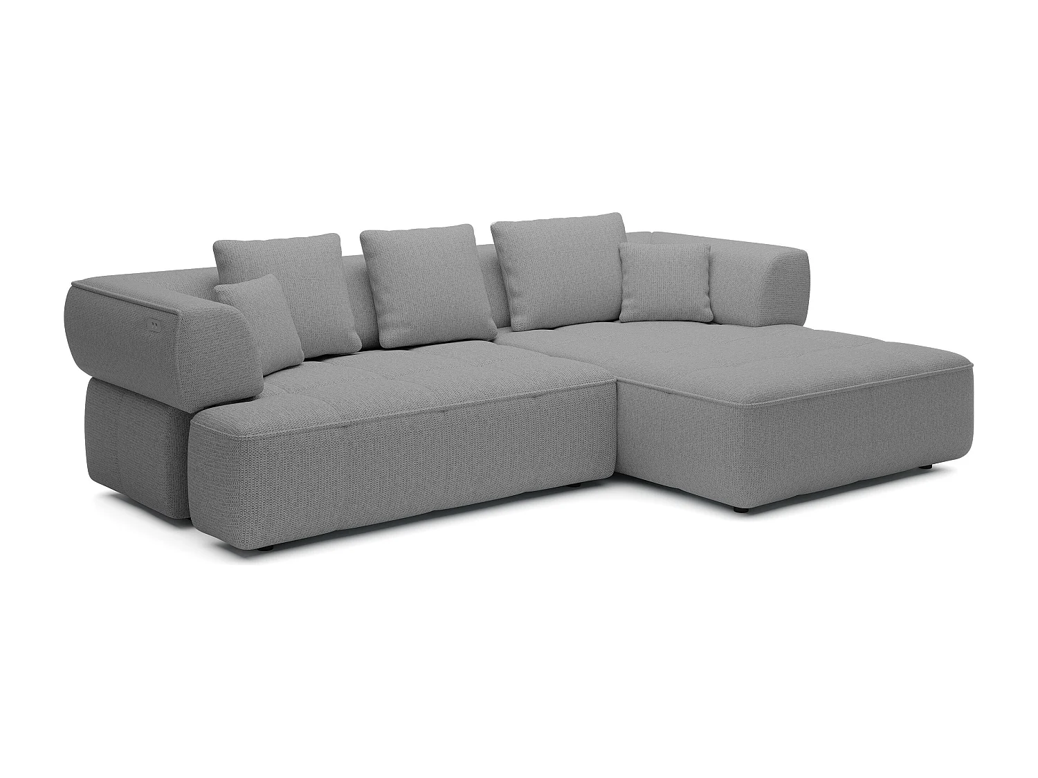 AULA, Avangarde Hoekbank 182x285cm Elektrische diepteverstelling | Rechts | Grijs