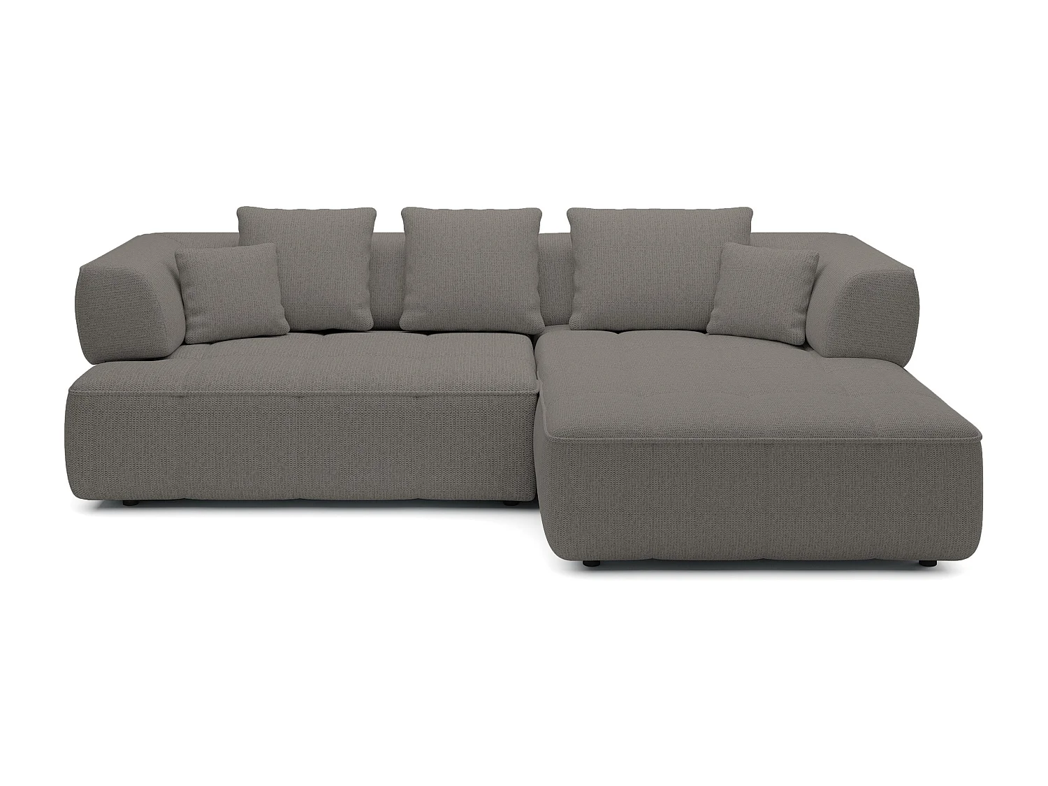 AULA, Avangarde Canapé d'angle 182x285cm Réglage électrique de la profondeur | Droite | Graphite