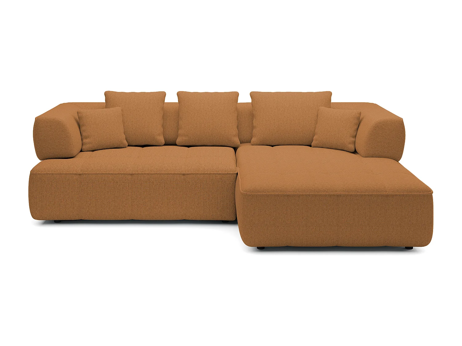 AULA, Avangarde Hoekbank 182x285cm Elektrische diepteverstelling | Links | Oranje