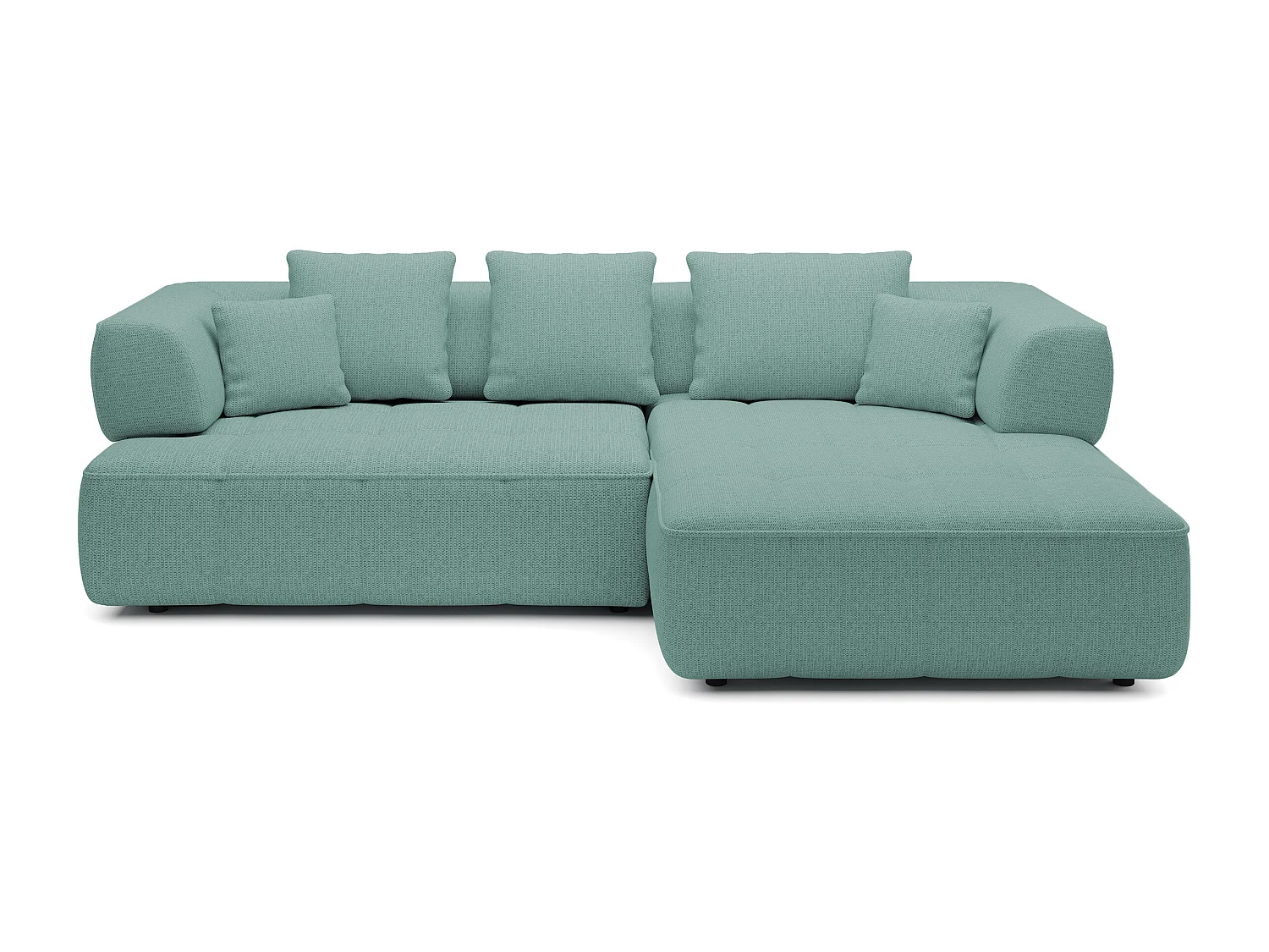 AULA, Avangarde Narożnik 182x285cm Elektryczna regulacja głębokości | Lewy | Turkusowy