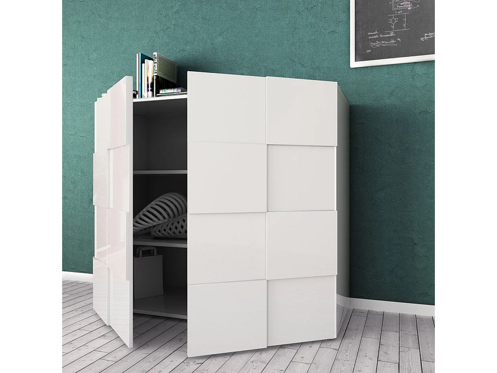 Buffet LONDON blanc en mélamine