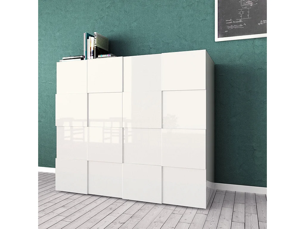 Buffet LONDON blanc en mélamine