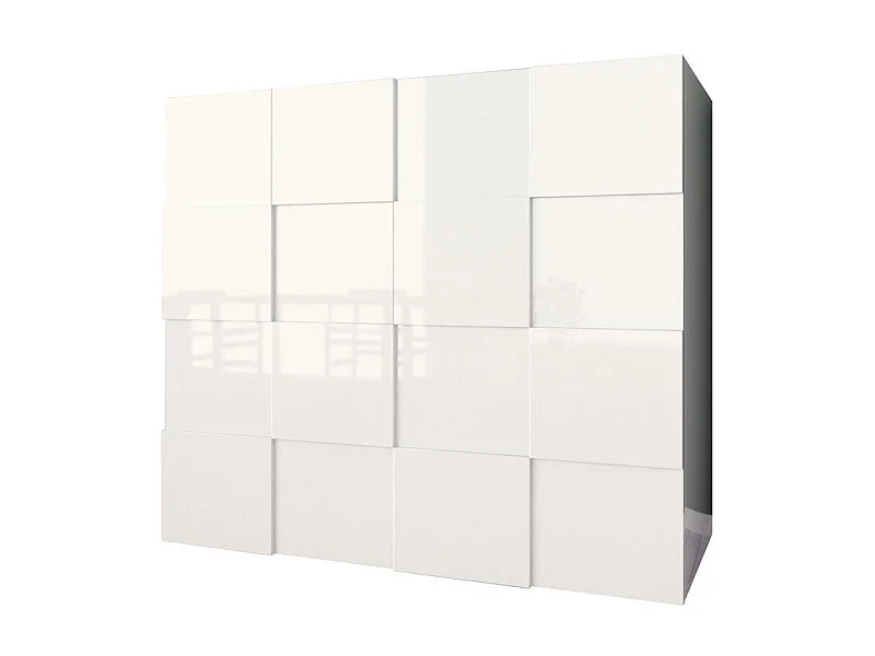 Hochschrank LONDON glänzend weiß