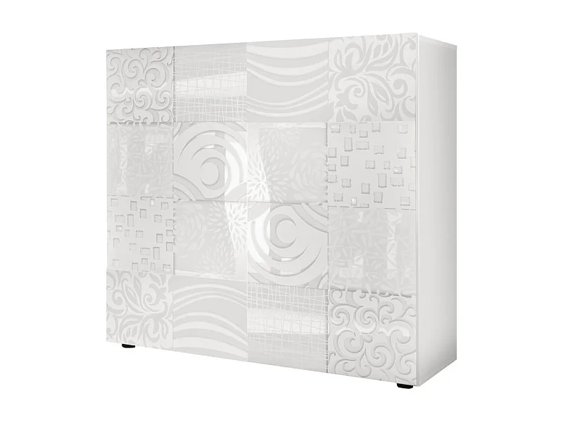 Hochschrank DENIS glänzend weiß