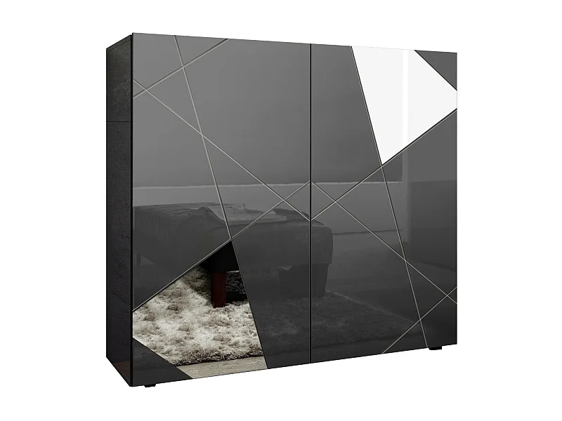 Hochschrank FLAMINIA dunkelgrau