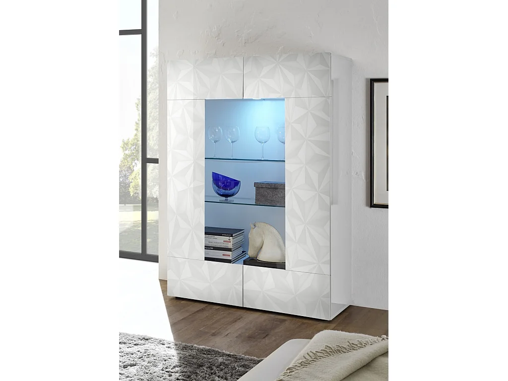 Credenza/Vetrina MOSCA bianco