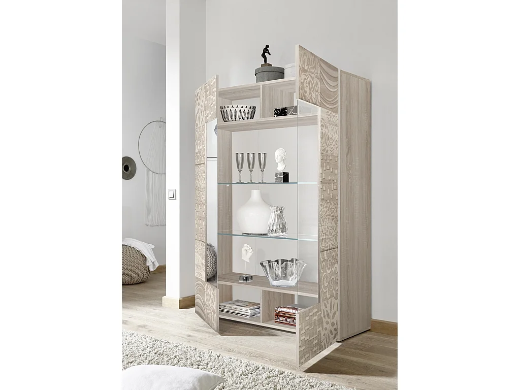 Credenza/Vetrina DENIS rovere