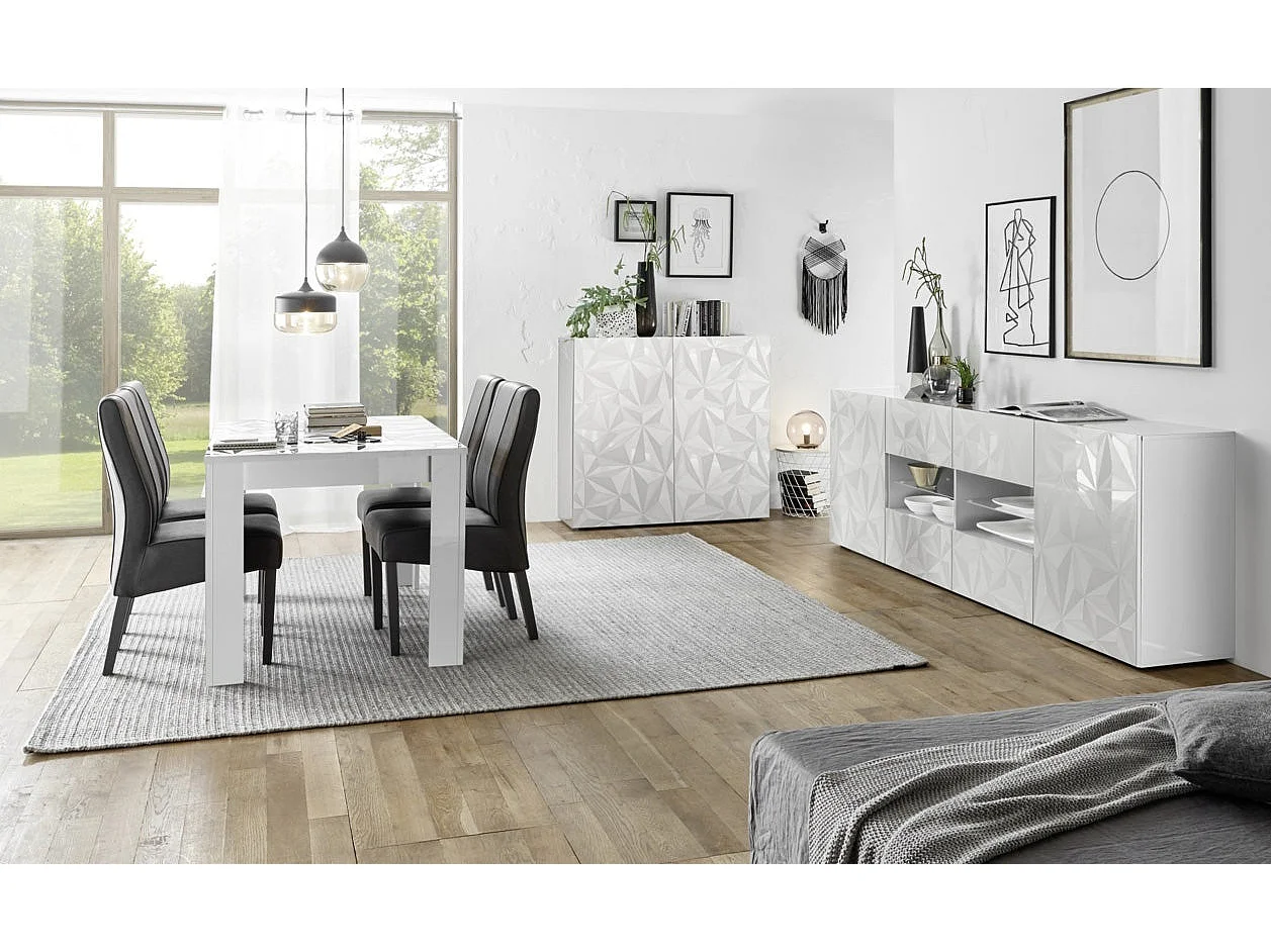 Buffet MOSCA blanc en mélamine