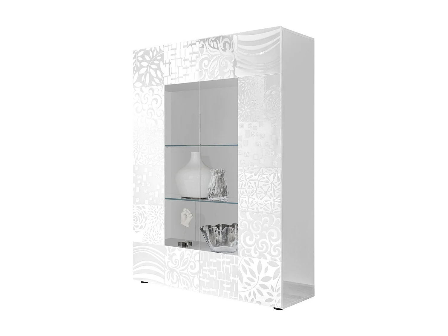 Buffet DENIS blanc en mélamine