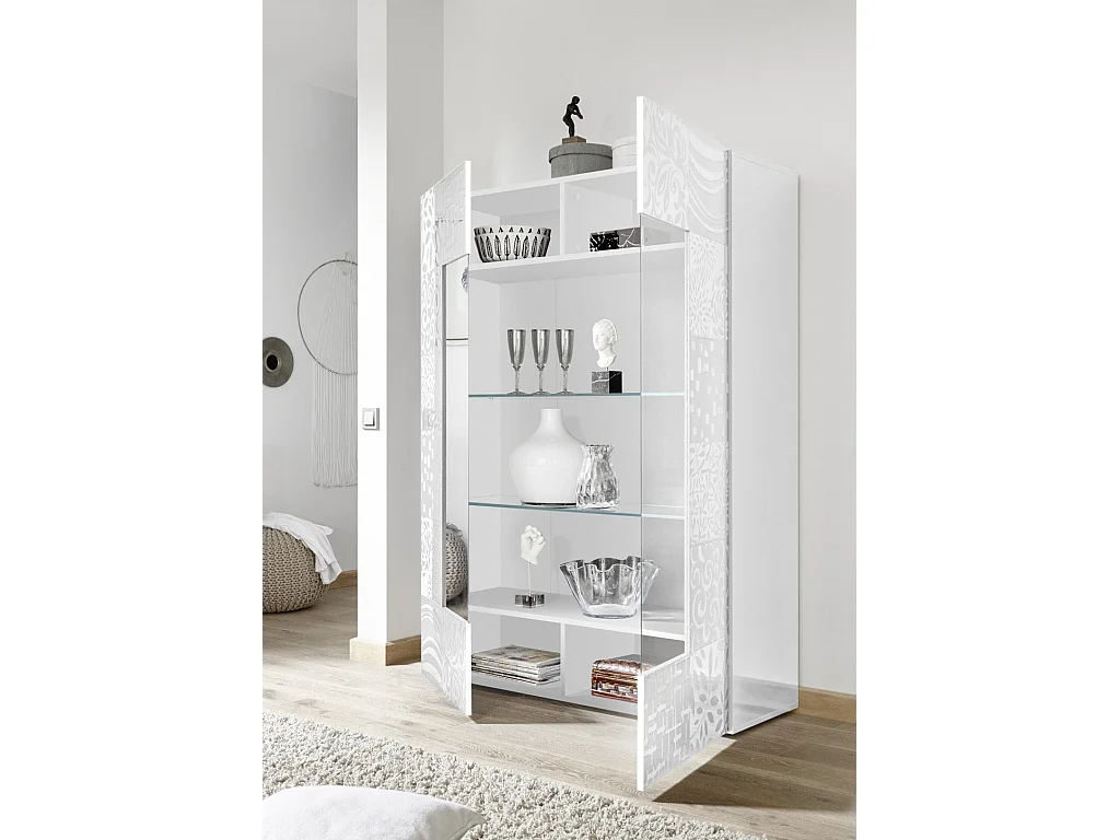 Buffet DENIS blanc en mélamine