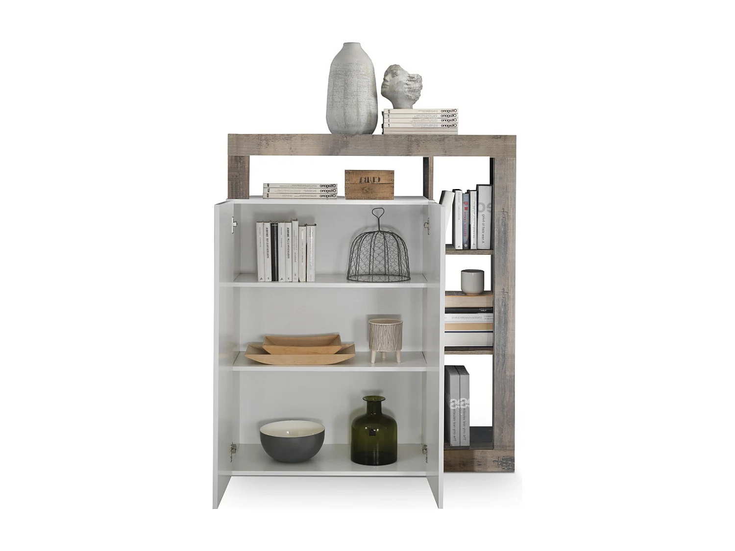 Buffet AMOS blanc/poirier