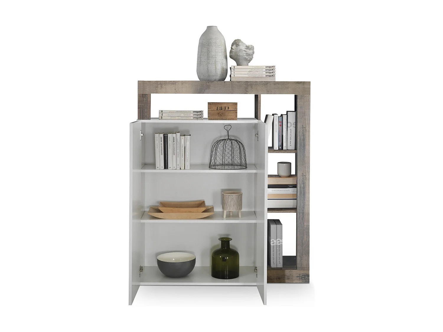 Buffet AMOS blanc/poirier