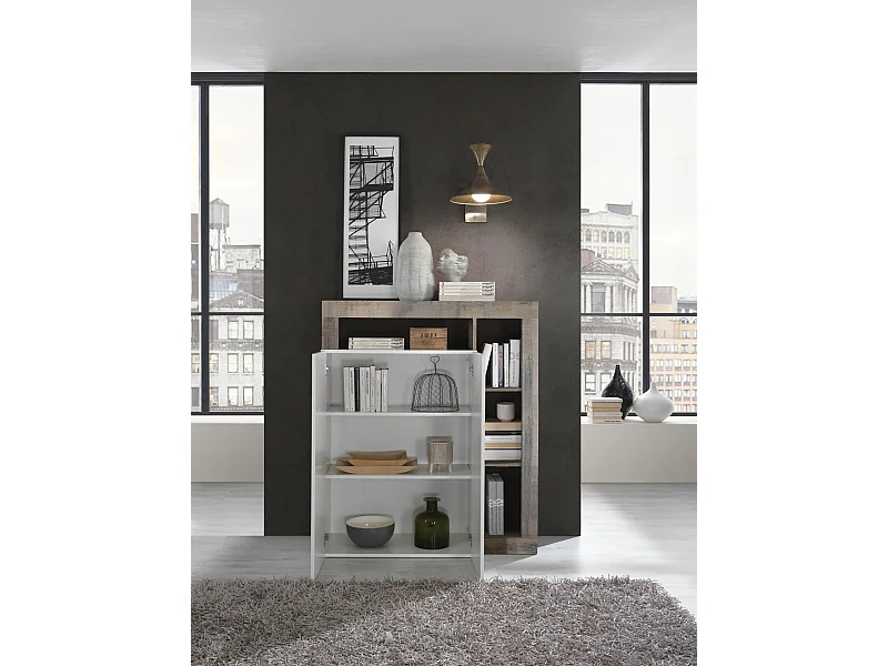 Buffet AMOS blanc/poirier