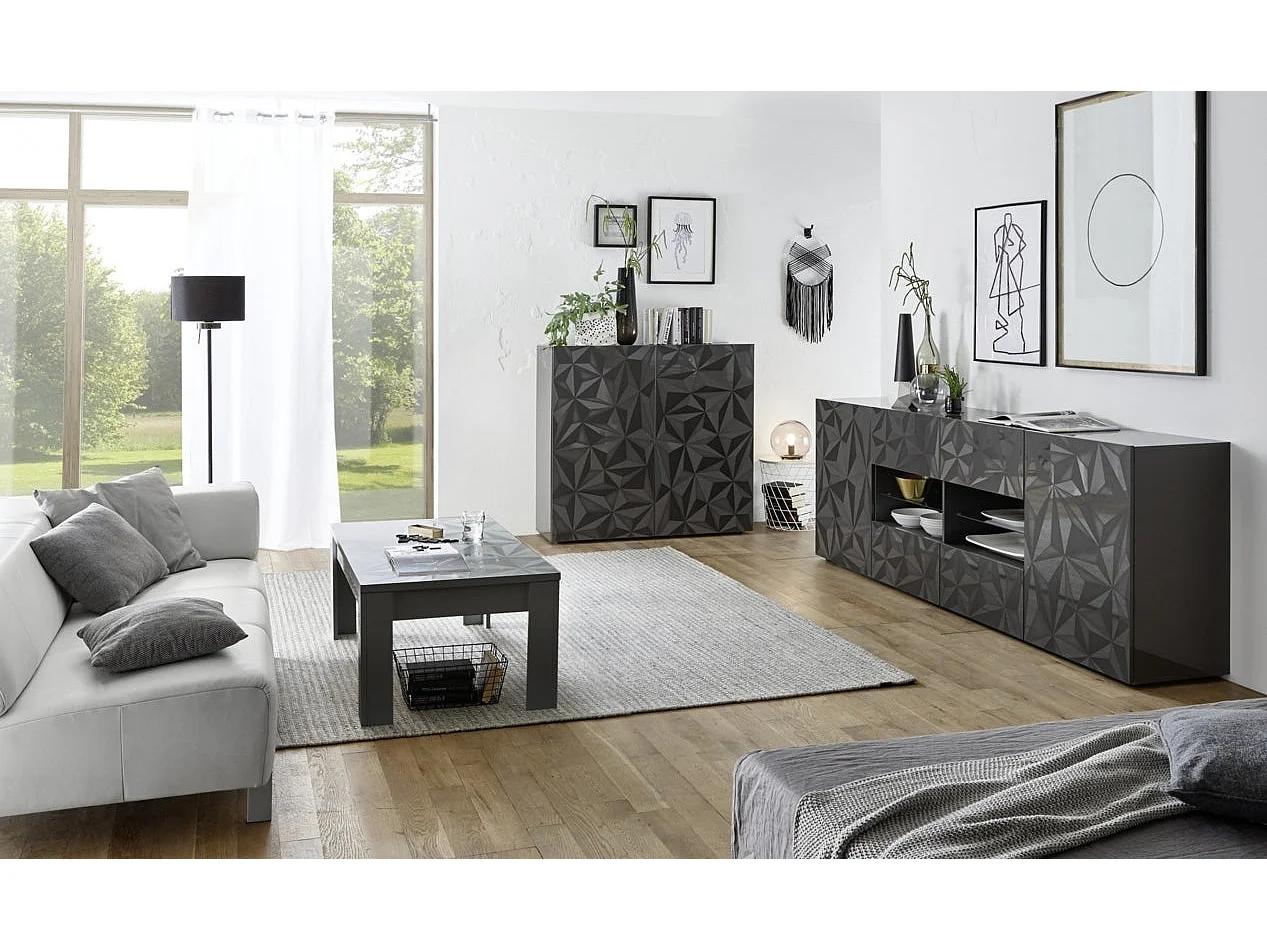 Buffet MOSCA gris anthracite