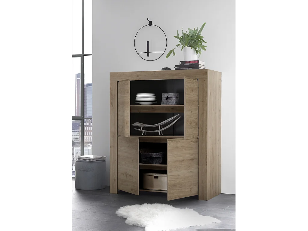 Buffet CAPRI chêne foncé