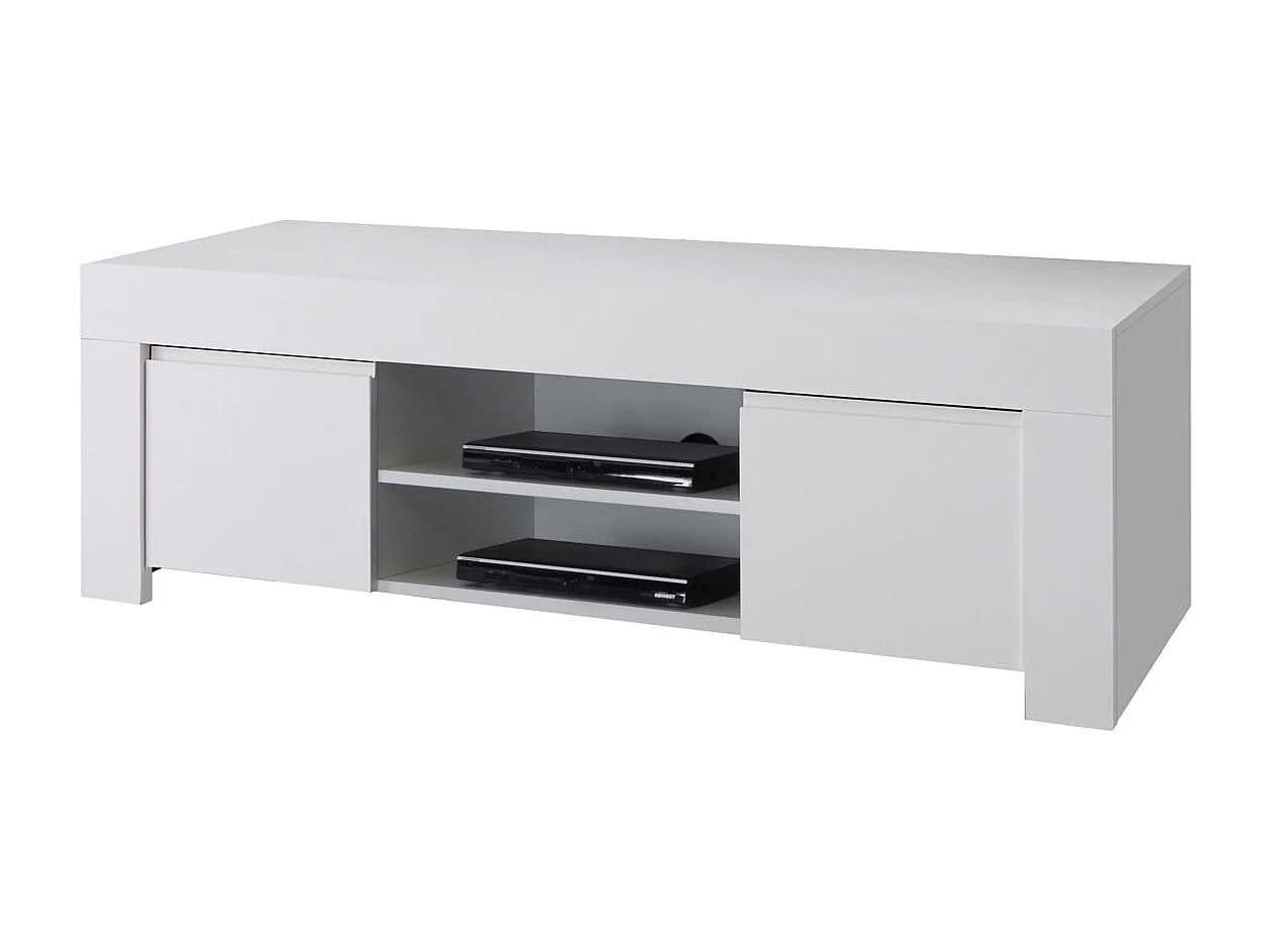 Banc TV CAPRI blanc en mélamine