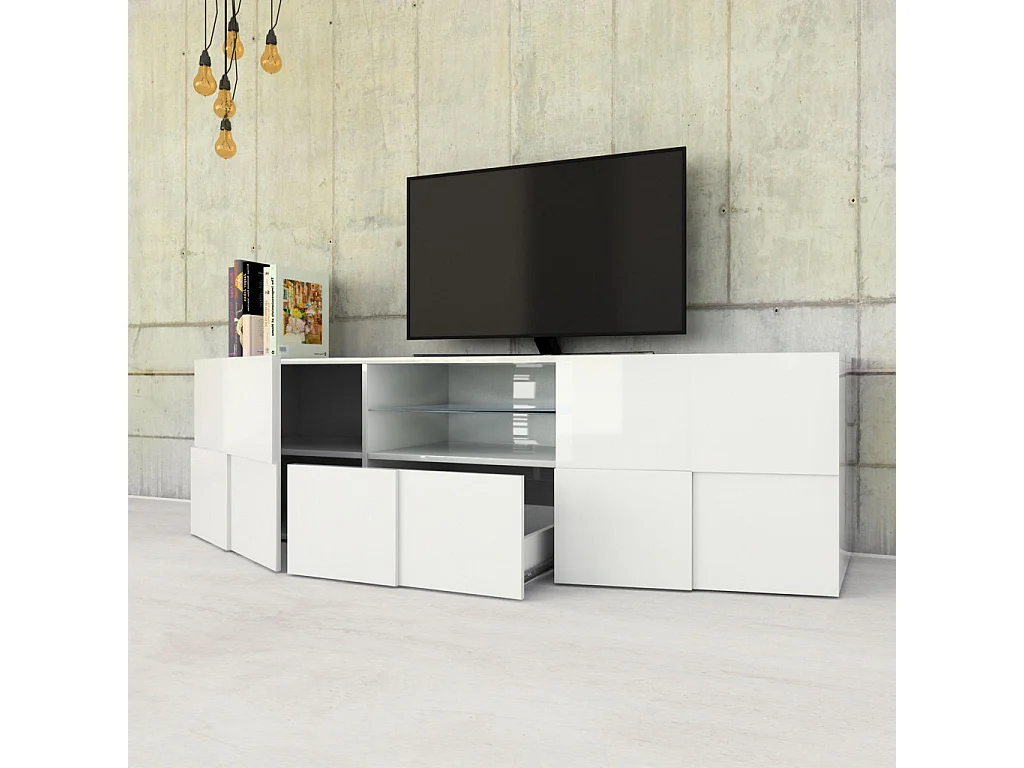 Mueble TV blanco LONDON