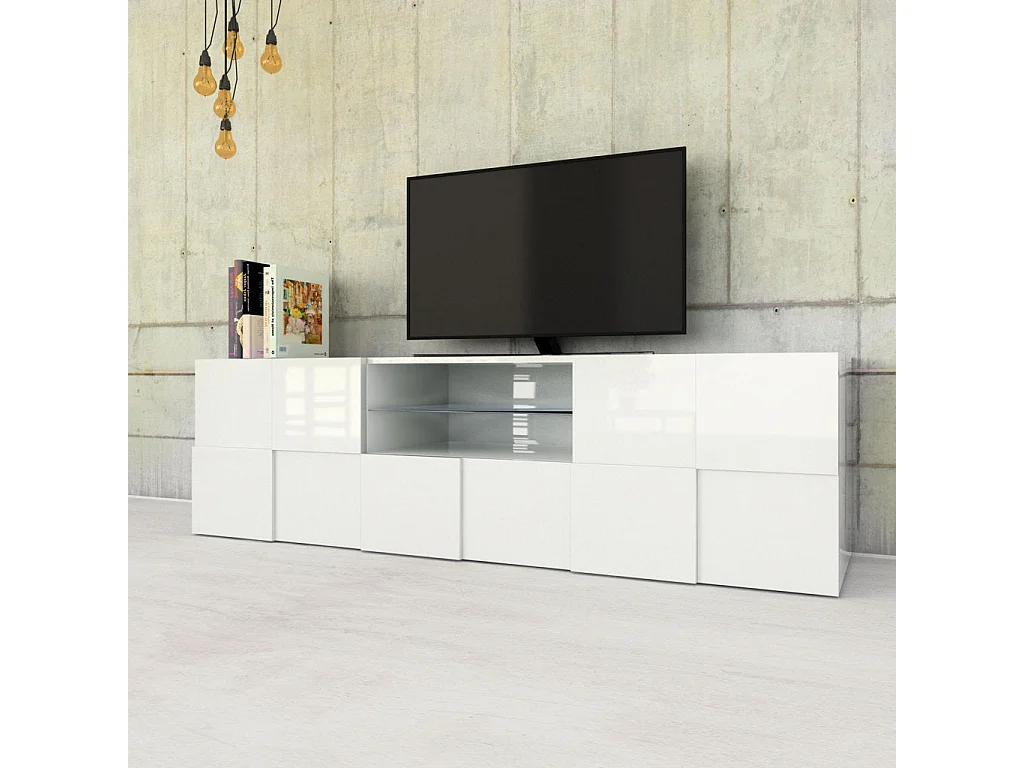 Meuble TV LONDON blanc