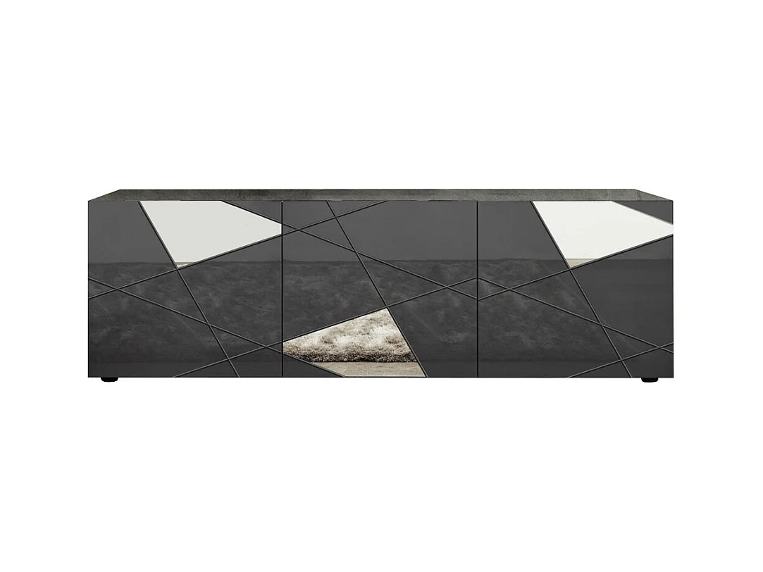 Meuble TV FLAMINIA gris