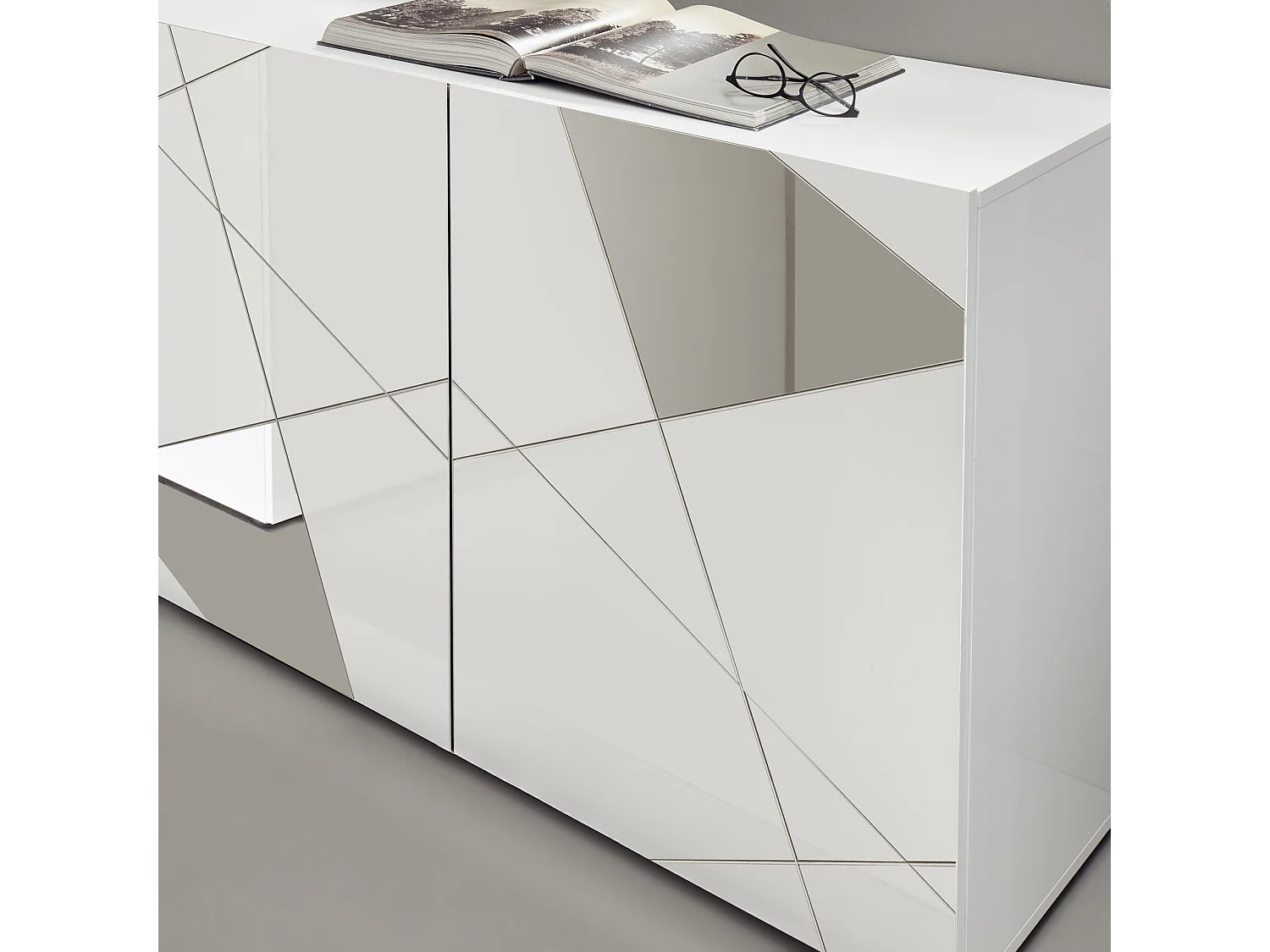 Meuble TV FLAMINIA blanc