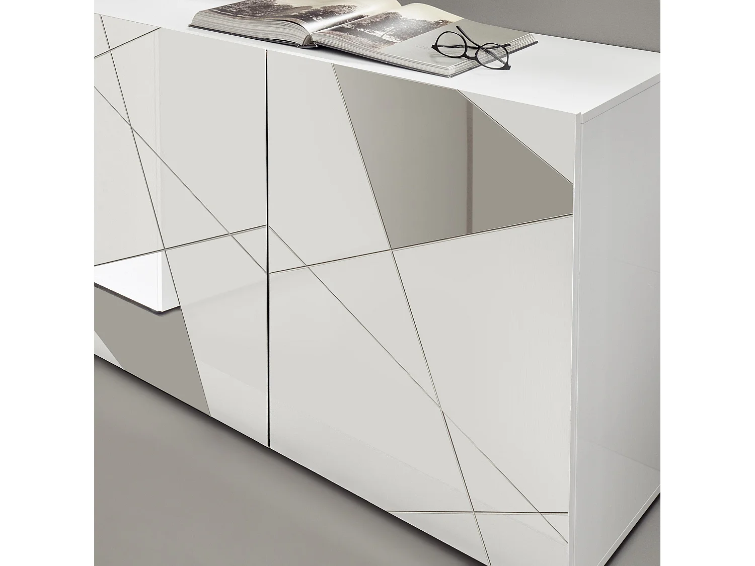 Meuble TV FLAMINIA blanc