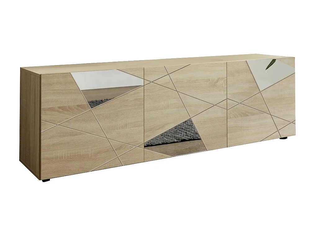 Meuble TV FLAMINIA chêne