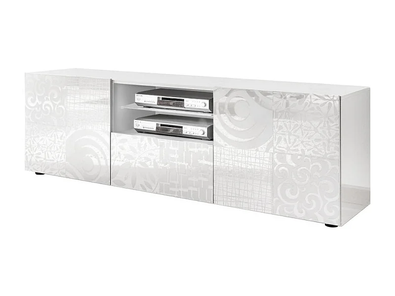 Meuble TV DENIS blanc