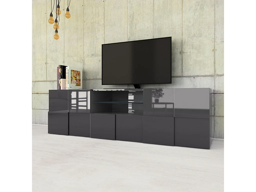 Meuble TV LONDON anthracite