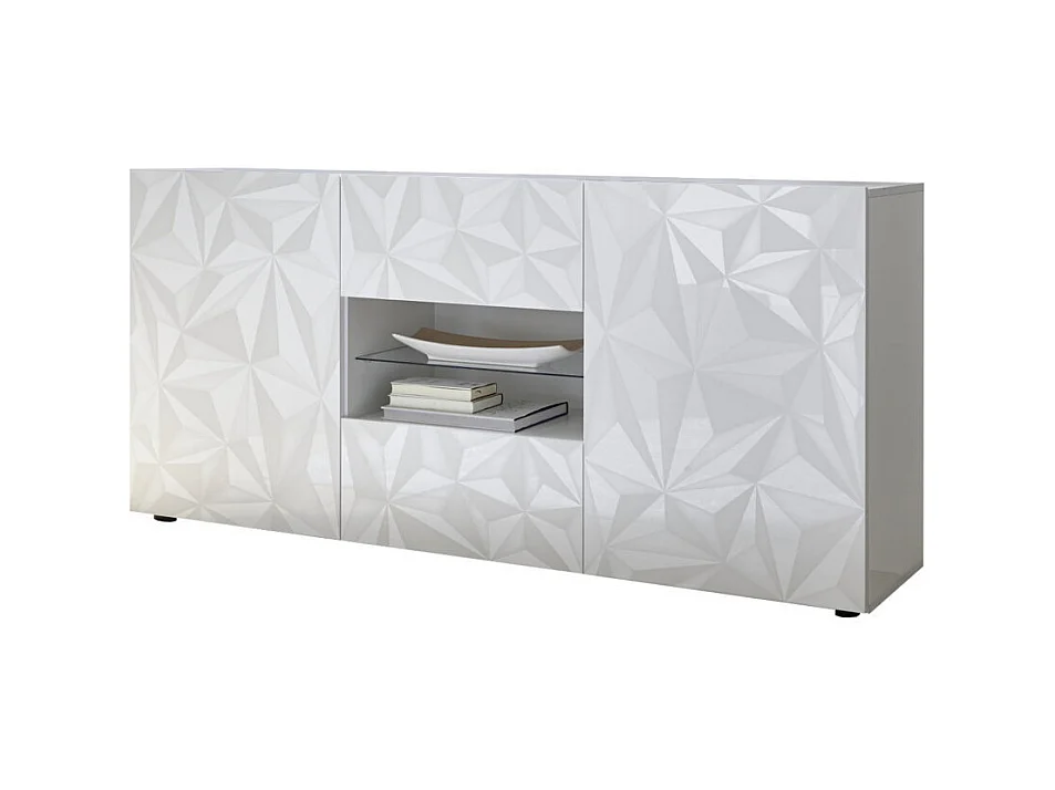 Sideboard MOSCA glänzend weiß