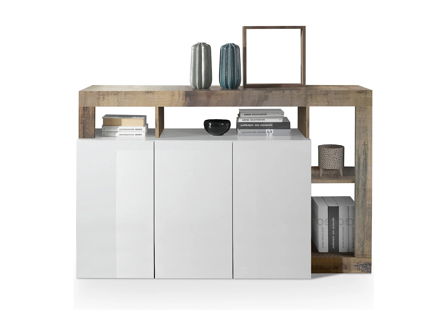 Buffet AMOS blanc/poirier